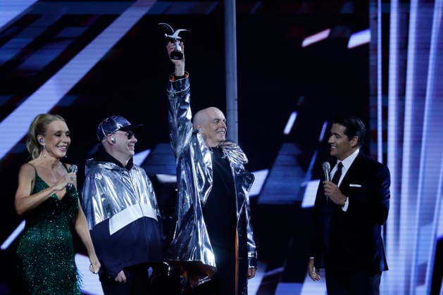 Vina del Mar, February 23, 2026 The group Pet Shop Boys receives the silver seagull during their performance at the Vina del Mar 2026 Festival on the second night of the event Sebastian Cisternas Aton Chile, Vina del Mar Chile Aton 1127724  Copyright: SEBASTIANxCISTERNAS xATONxCHILE