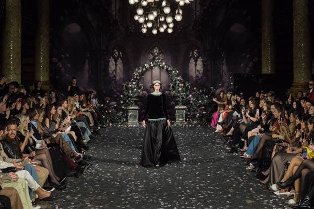 Aadnevik AW26 Show at London Fashion Week LONDON, UNITED KINGDOM - FEBRUARY 23: A model walks the runway during Aadnevik Autumn Winter 2026 show at The Royal Horseguards Hotel as part of London Fashion Week in London, United Kingdom on February 23, 2026. Wiktor Szymanowicz Anadolu London United Kingdom. Editorial use only. Please get in touch for any other usage.  Copyright: x2026xAnadoluxWiktorxSzymanowiczx