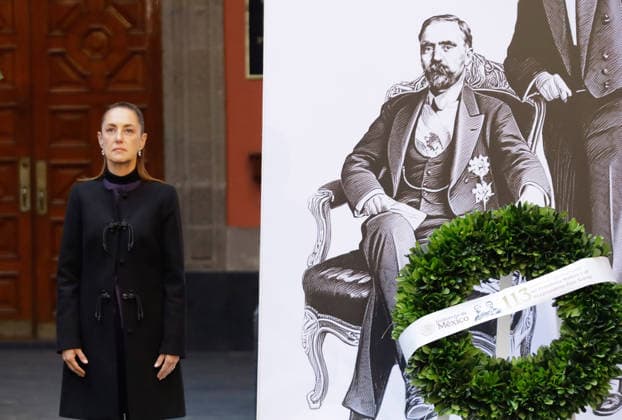 February 23, 2026, Mexico City, Mexico: Claudia Sheinbaum, Mexican President leads a ceremony commemorating the 113th anniversary of the death of Francisco I. Madero at the National Palace. Francisco I. Madero was a champion of democracy and a key figure in the Mexican Revolution. His legacy includes the fight for effective suffrage and the prohibition of reelection. Mexico City Mexico  - ZUMAs197 20260223_aaa_s197_174 Copyright: xGerardoxVieyrax