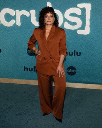 February 23, 2026, Los Angeles, California, USA: American actress, producer, and model JUDY REYES, 58, attends ABC Hulu s Scrubs Season 1 red carpet event. Los Angeles USA  - ZUMAb173 20260223_aap_b173_009 Copyright: xBillyxBennightx