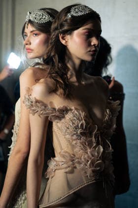 LFW - Aadnevik Backstage Backstage at the Aadnevik show during London Fashion Week February 2026 at The Royal Horseguards , London, UK on February 23, 2026. Photo by LounisPhotography ABACAPRESS.COM London United Kingdom  Copyright: xLounisPhotography ABACAx