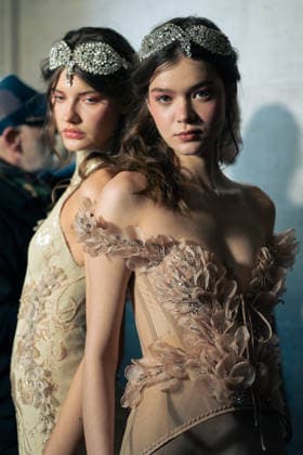 LFW - Aadnevik Backstage Backstage at the Aadnevik show during London Fashion Week February 2026 at The Royal Horseguards , London, UK on February 23, 2026. Photo by LounisPhotography ABACAPRESS.COM London United Kingdom  Copyright: xLounisPhotography ABACAx