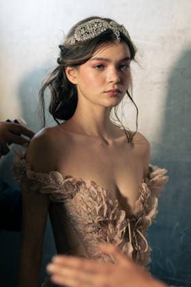 LFW - Aadnevik Backstage Backstage at the Aadnevik show during London Fashion Week February 2026 at The Royal Horseguards , London, UK on February 23, 2026. Photo by LounisPhotography ABACAPRESS.COM London United Kingdom  Copyright: xLounisPhotography ABACAx