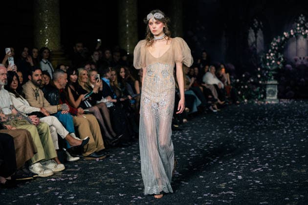 LFW - Aadnevik Runway A model walks the runway at the Aadnevik show during London Fashion Week February 2026 at The Royal Horseguards , London, UK on February 23, 2026. Photo by LounisPhotography ABACAPRESS.COM London United Kingdom  Copyright: xLounisPhotography ABACAx