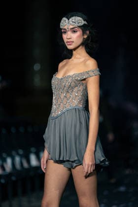 LFW - Aadnevik Runway A model walks during Rehearsal at the Aadnevik show during London Fashion Week February 2026 at The Royal Horseguards , London, UK on February 23, 2026. Photo by LounisPhotography ABACAPRESS.COM London United Kingdom  Copyright: xLounisPhotography ABACAx