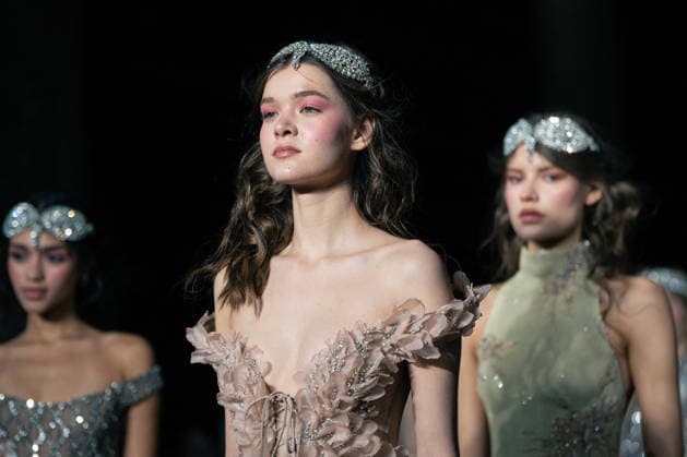 LFW - Aadnevik Runway A model walks during Rehearsal at the Aadnevik show during London Fashion Week February 2026 at The Royal Horseguards , London, UK on February 23, 2026. Photo by LounisPhotography ABACAPRESS.COM London United Kingdom  Copyright: xLounisPhotography ABACAx