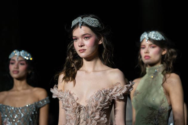 LFW - Aadnevik Runway A model walks during Rehearsal at the Aadnevik show during London Fashion Week February 2026 at The Royal Horseguards , London, UK on February 23, 2026. Photo by LounisPhotography ABACAPRESS.COM London United Kingdom  Copyright: xLounisPhotography ABACAx