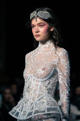 LFW - Aadnevik Runway A model walks the runway at the Aadnevik show during London Fashion Week February 2026 at The Royal Horseguards , London, UK on February 23, 2026. Photo by LounisPhotography ABACAPRESS.COM London United Kingdom  Copyright: xLounisPhotography ABACAx