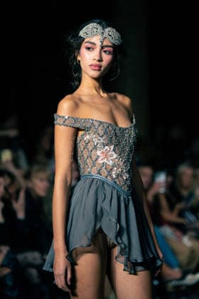 LFW - Aadnevik Runway A model walks the runway at the Aadnevik show during London Fashion Week February 2026 at The Royal Horseguards , London, UK on February 23, 2026. Photo by LounisPhotography ABACAPRESS.COM London United Kingdom  Copyright: xLounisPhotography ABACAx