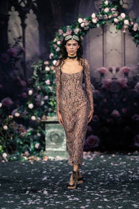 LFW - Aadnevik Runway A model walks the runway at the Aadnevik show during London Fashion Week February 2026 at The Royal Horseguards , London, UK on February 23, 2026. Photo by LounisPhotography ABACAPRESS.COM London United Kingdom  Copyright: xLounisPhotography ABACAx