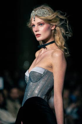 LFW - Aadnevik Runway A model walks the runway at the Aadnevik show during London Fashion Week February 2026 at The Royal Horseguards , London, UK on February 23, 2026. Photo by LounisPhotography ABACAPRESS.COM London United Kingdom  Copyright: xLounisPhotography ABACAx