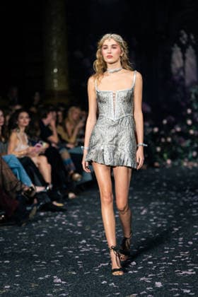 LFW - Aadnevik Runway A model walks the runway at the Aadnevik show during London Fashion Week February 2026 at The Royal Horseguards , London, UK on February 23, 2026. Photo by LounisPhotography ABACAPRESS.COM London United Kingdom  Copyright: xLounisPhotography ABACAx