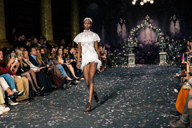 LFW - Aadnevik Runway A model walks the runway at the Aadnevik show during London Fashion Week February 2026 at The Royal Horseguards , London, UK on February 23, 2026. Photo by LounisPhotography ABACAPRESS.COM London United Kingdom  Copyright: xLounisPhotography ABACAx