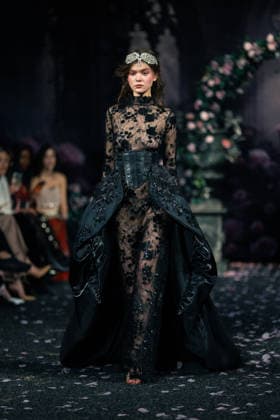 LFW - Aadnevik Runway A model walks the runway at the Aadnevik show during London Fashion Week February 2026 at The Royal Horseguards , London, UK on February 23, 2026. Photo by LounisPhotography ABACAPRESS.COM London United Kingdom  Copyright: xLounisPhotography ABACAx