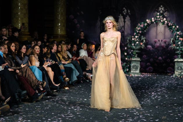 LFW - Aadnevik Runway A model walks the runway at the Aadnevik show during London Fashion Week February 2026 at The Royal Horseguards , London, UK on February 23, 2026. Photo by LounisPhotography ABACAPRESS.COM London United Kingdom  Copyright: xLounisPhotography ABACAx