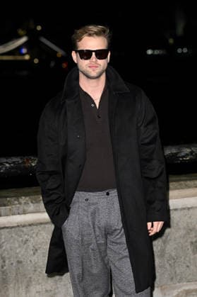 Celebrities arrive at the Burberry Fashion Show at 1 Old Billingsgate Walk during London Fashion Week Featuring: Leo Woodall Where: London, United Kingdom When: 23 Feb 2026 Credit: Cover Images EDITORIAL USE ONLY. NOT FOR USE BY NEWSPAPERS BASED IN THE UK. Copyright: xx coverimg55500954