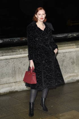 LFW AW26 Burberry Show Arrivals - Old Billingsgate Market, London, UK Karen Elson attends Burberry s AW26 Runway Show at Old Billingsgate Market in London, England, UK on Monday 23 February 2026 during London Fashion Week February 2026., Credit:Justin Ng Avalon UK, England, London, Old Billingsgate Market  Copyright: xJustinxNgx xAvalonx 1077782871
