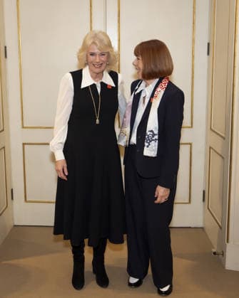 . 23 02 2026. London, United Kingdom. Queen Camilla with Gisele Pelicot during an audience at Clarence House in London.  xPoolx xi-Imagesx IIM-26587-0001
