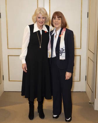 . 23 02 2026. London, United Kingdom. Queen Camilla with Gisele Pelicot during an audience at Clarence House in London.  xPoolx xi-Imagesx IIM-26587-0003