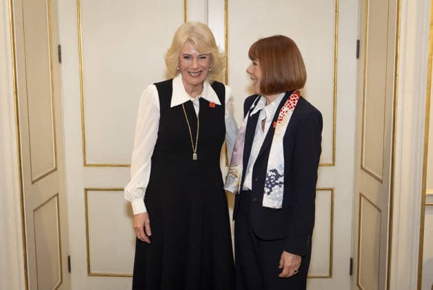 . 23 02 2026. London, United Kingdom. Queen Camilla with Gisele Pelicot during an audience at Clarence House in London.  xPoolx xi-Imagesx IIM-26587-0004