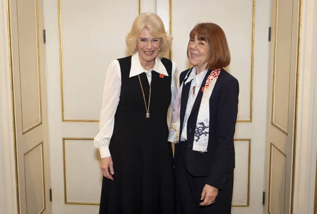 . 23 02 2026. London, United Kingdom. Queen Camilla with Gisele Pelicot during an audience at Clarence House in London.  xPoolx xi-Imagesx IIM-26587-0006