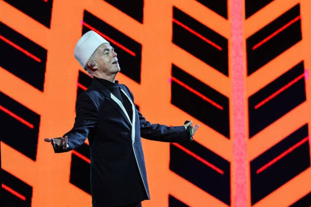 February 23, 2026, Vina Del Mar, Chile: British group Pet Shop Boys, singer and songwriter Neil Tennant performs on the second night of the 65th edition of the Vina del Mar Festival, Chile, in front of thousands of spectators. PetShopBoys perform on the second night of the 65th edition of the Vina del Mar Festival, Chile, in front of thousands of spectators. Vina Del Mar Chile  - ZUMAs197 20260223_aaa_s197_351 Copyright: xCristobalxBasaurexArayax