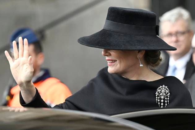 Mass for the defuncts of the Royal family 24 02 2026 BRUSSELS, BELGIUM - FEBRUARY 24 : Queen Mathilde attends the annual mass in memory of deceased members of the Royal Family. The ceremony takes place at the Church of Our Lady in Laeken on February 24, 2026 in Brussels, Belgium, 24 02 2026 Brussels Belgium  Copyright: xDidierxLebrunx