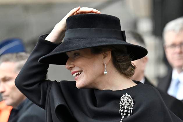 Mass for the defuncts of the Royal family 24 02 2026 BRUSSELS, BELGIUM - FEBRUARY 24 : Queen Mathilde attends the annual mass in memory of deceased members of the Royal Family. The ceremony takes place at the Church of Our Lady in Laeken on February 24, 2026 in Brussels, Belgium, 24 02 2026 Brussels Belgium  Copyright: xDidierxLebrunx