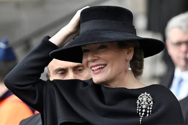 Mass for the defuncts of the Royal family 24 02 2026 BRUSSELS, BELGIUM - FEBRUARY 24 : Queen Mathilde attends the annual mass in memory of deceased members of the Royal Family. The ceremony takes place at the Church of Our Lady in Laeken on February 24, 2026 in Brussels, Belgium, 24 02 2026 Brussels Belgium  Copyright: xDidierxLebrunx