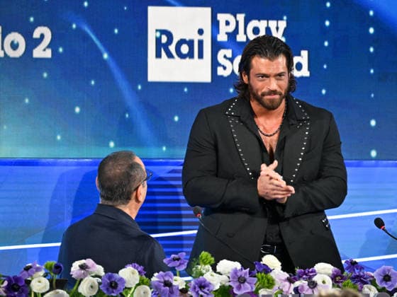 Sanremo, 76th Italian Song Festival. Hosts Press Conference. Pictured are Carlo Conti and Can Yaman.  Copyright: xMaurizioxD Avanzox xipa-agency.netx xPoolxSanremox02x IPA_Agency_IPA71960677