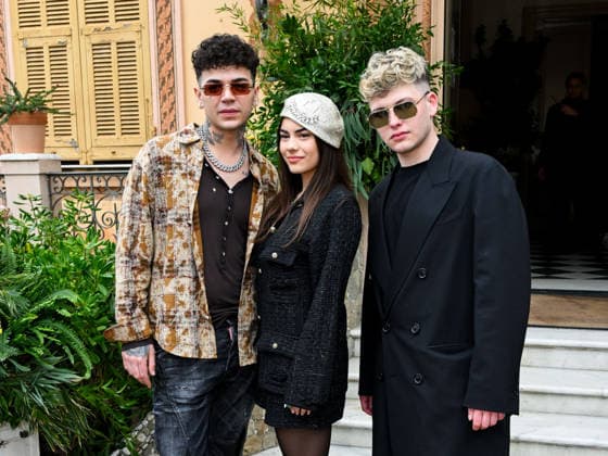 Sanremo, 76th Italian Song Festival - arrivals at Villa Nobel. In the photo: blind, El ma, soniko  Copyright: xSimonexComix xipa-agency.netx xPoolxSanremox02x IPA_Agency_IPA71959070