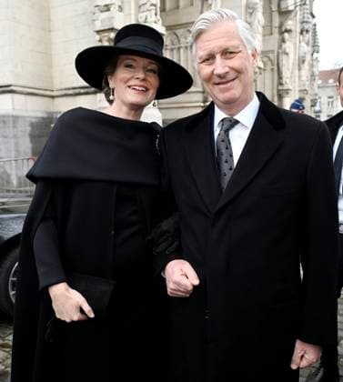Mass for the defuncts of the Royal family 24 02 2026 BRUSSELS, BELGIUM - FEBRUARY 24 : King Philippe and Queen Mathilde attend the annual mass in memory of deceased members of the Royal Family. The ceremony takes place at the Church of Our Lady in Laeken on February 24, 2026 in Brussels, Belgium, 24 02 2026 Brussels Belgium  Copyright: xDidierxLebrunx