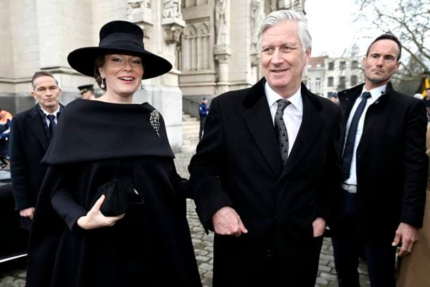 Mass for the defuncts of the Royal family 24 02 2026 BRUSSELS, BELGIUM - FEBRUARY 24 : King Philippe and Queen Mathilde attend the annual mass in memory of deceased members of the Royal Family. The ceremony takes place at the Church of Our Lady in Laeken on February 24, 2026 in Brussels, Belgium, 24 02 2026 Brussels Belgium  Copyright: xDidierxLebrunx