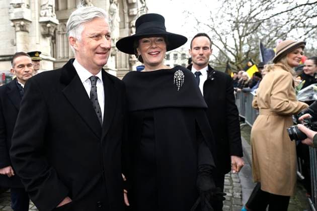 Mass for the defuncts of the Royal family 24 02 2026 BRUSSELS, BELGIUM - FEBRUARY 24 : King Philippe and Queen Mathilde attend the annual mass in memory of deceased members of the Royal Family. The ceremony takes place at the Church of Our Lady in Laeken on February 24, 2026 in Brussels, Belgium, 24 02 2026 Brussels Belgium  Copyright: xDidierxLebrunx