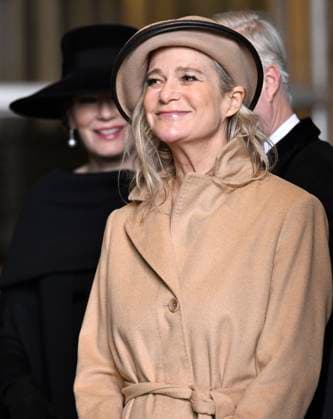 Mass for the defuncts of the Royal family 24 02 2026 BRUSSELS, BELGIUM - FEBRUARY 24 : Queen Mathilde, Princess Delphine attend the annual mass in memory of deceased members of the Royal Family. The ceremony takes place at the Church of Our Lady in Laeken on February 24, 2026 in Brussels, Belgium, 24 02 2026 Brussels Belgium  Copyright: xDidierxLebrunx