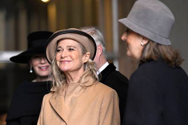 Mass for the defuncts of the Royal family 24 02 2026 BRUSSELS, BELGIUM - FEBRUARY 24 : Queen Mathilde, Princess Delphine attend the annual mass in memory of deceased members of the Royal Family. The ceremony takes place at the Church of Our Lady in Laeken on February 24, 2026 in Brussels, Belgium, 24 02 2026 Brussels Belgium  Copyright: xDidierxLebrunx