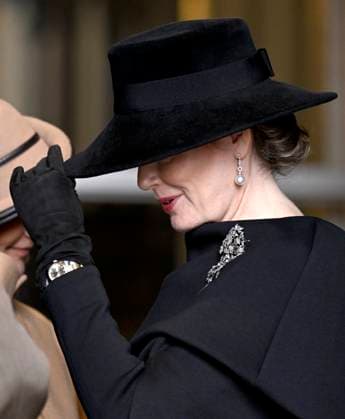Mass for the defuncts of the Royal family 24 02 2026 BRUSSELS, BELGIUM - FEBRUARY 24 : Queen Mathilde attends the annual mass in memory of deceased members of the Royal Family. The ceremony takes place at the Church of Our Lady in Laeken on February 24, 2026 in Brussels, Belgium, 24 02 2026 Brussels Belgium  Copyright: xDidierxLebrunx