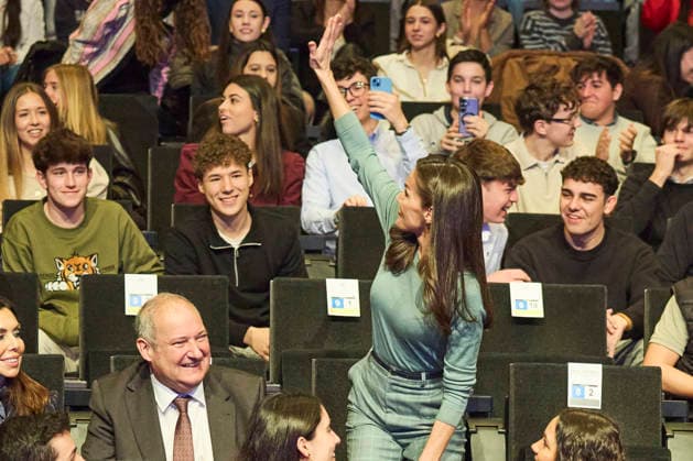February 24, 2026, Huesca, Huesca, Spain: QUEEN LETIZIA of Spain attends the announcement of the Princess of Girona Foundation s Ã¢â‚¬oeCreaempresa 2026Ã¢â‚¬Â award during the second stage of the Princess of Girona Foundation s talent tour Huesca Spain - ZUMAc260 20260224_zep_c260_016 Copyright: xMikexChicorrox