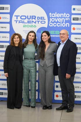 February 24, 2026, Huesca, Huesca, Spain: QUEEN LETIZIA of Spain attends the announcement of the Princess of Girona Foundation s Ã¢â‚¬oeCreaempresa 2026Ã¢â‚¬Â award during the second stage of the Princess of Girona Foundation s talent tour Huesca Spain - ZUMAc260 20260224_zep_c260_029 Copyright: xMikexChicorrox