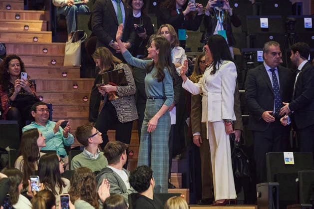 February 24, 2026, Huesca, Huesca, Spain: QUEEN LETIZIA of Spain attends the announcement of the Princess of Girona Foundation s Ã¢â‚¬oeCreaempresa 2026Ã¢â‚¬Â award during the second stage of the Princess of Girona Foundation s talent tour Huesca Spain - ZUMAc260 20260224_zep_c260_033 Copyright: xMikexChicorrox