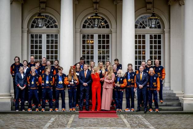 THE HAGUE King Willem-Alexander, Queen Maxima, and Princess Amalia of Orange will receive the Dutch medal winners of the 2026 Winter Olympics in Milan at Noordeinde Palace. ROBIN UTRECHT ANP netherlands out - belgium out  Copyright: xx x551636795x originalFilename: 551636795.jpg