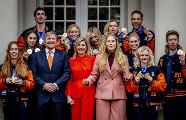 THE HAGUE King Willem-Alexander, Queen Maxima, and Princess Amalia of Orange will receive the Dutch medal winners of the 2026 Winter Olympics in Milan at Noordeinde Palace. ROBIN UTRECHT ANP netherlands out - belgium out  Copyright: xx x551636841x originalFilename: 551636841.jpg