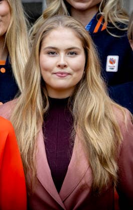 24-02-2026 Palace Princess Amalia during a meeting with the Dutch medal winners of the 2026 Winter Olympics in Milan at palace Noordeinde in The Hague. Â  Copyright: xPPEx
