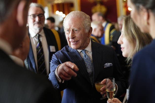 King Charles and Queen Camilla host Queen Elizabeth Prizes for Education at St James s Palace in London, UK, 24 February 2026 King Charles III during a reception after the presentation ceremony for the Queen Elizabeth Prizes for Education at St James s Palace in London. The Queen Elizabeth Prizes for Higher and Further Education are part of the UK national honours system, recognising at the highest level of state outstanding work in universities and colleges. Picture date: Tuesday February 24, 2026., Credit:Aaron Chown Avalon UK, London  Copyright: xAaronxChownx xAvalonx 1077921320