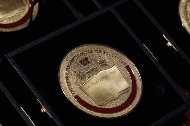 King Charles and Queen Camilla host Queen Elizabeth Prizes for Education at St James s Palace in London, UK, 24 February 2026 One of the Queen Elizabeth Prizes for Education medals ahead of the presentation ceremony at St James s Palace in London. The Queen Elizabeth Prizes for Higher and Further Education are part of the UK national honours system, recognising at the highest level of state outstanding work in universities and colleges. Picture date: Tuesday February 24, 2026., Credit:Aaron Chown Avalon UK, London  Copyright: xAaronxChownx xAvalonx 1077921421