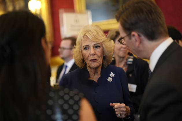 King Charles and Queen Camilla host Queen Elizabeth Prizes for Education at St James s Palace in London, UK, 24 February 2026 Queen Camilla during a reception after the presentation ceremony for the Queen Elizabeth Prizes for Education at St James s Palace in London. The Queen Elizabeth Prizes for Higher and Further Education are part of the UK national honours system, recognising at the highest level of state outstanding work in universities and colleges. Picture date: Tuesday February 24, 2026., Credit:Aaron Chown Avalon UK, London  Copyright: xAaronxChownx xAvalonx 1077921593