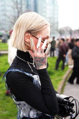 Milan, Women s Fashion Week, Milan Fashion Week Women, Influencers, Fans, Celebrities at the Diesel Fashion Show at Superstudio Maxi in Via Moncucco. In the photo: Valentina Turatti  Copyright: xDuilioxPiaggesix xipa-agency.netx xDuilioxPiaggesix IPA_Agency_IPA71968386
