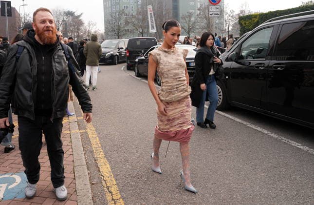 Milan, Women s Fashion Week, Milan Fashion Week Women, Influencers, Fans, Celebrities at the Diesel Fashion Show at Superstudio Maxi on Via Moncucco  Copyright: xDuilioxPiaggesix xipa-agency.netx xDuilioxPiaggesix IPA_Agency_IPA71968565