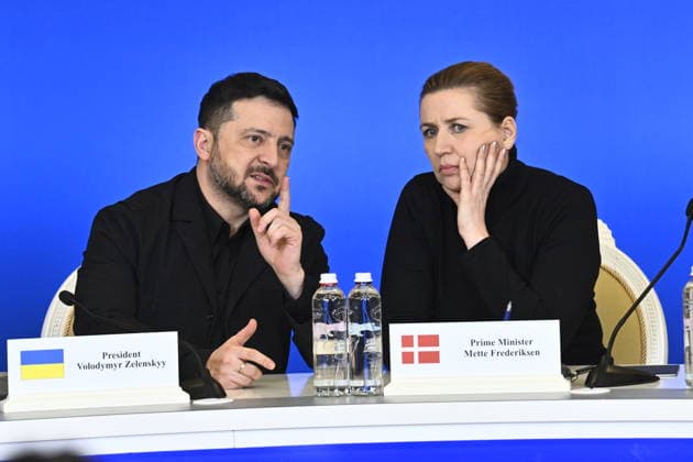 News Themen der Woche KW09 KIEV, UKRAINA 20260224 Ukrainas president Volodymyr Zelenskyj och Danmarks statsminister Mette Frederiksen deltar i Ukraine Nordic Baltic summit i Ukrainas huvudstad Kiev. KIEV UKRAINA x10080x *** KIEV, UKRAINE 20260224 President of Ukraine Volodymyr Zelenskyj and Prime Minister of Denmark Mette Frederiksen attend the Ukraine Nordic Baltic summit in the Ukrainian capital Kiev KIEV UKRAINE x10080x  Copyright: xFredrikxSandberg TTx STATSMINISTERN KIEV UKRAINA 9BD_c7-WtWQ