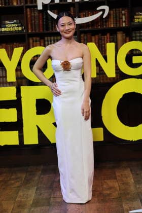 . 24 02 2026. London, United Kingdom. Zine Tseng arriving at the Young Sherlock premiere in London.  xStephenxLockx xi-Imagesx IIM-26590-0001